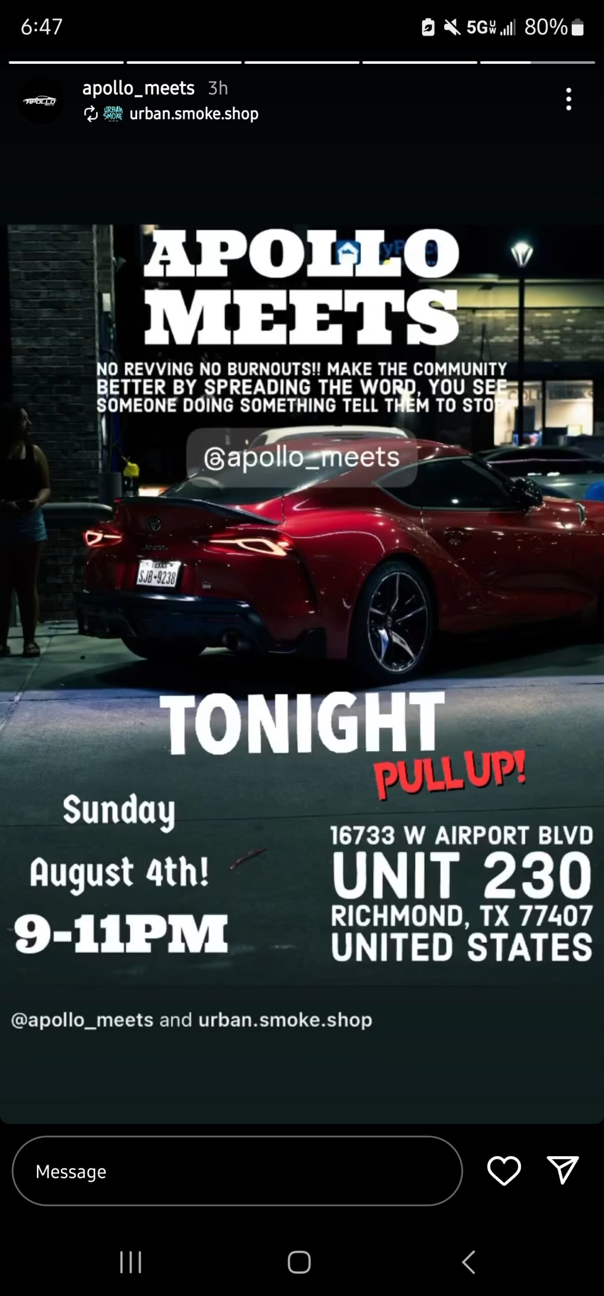Tonight at 10ish
